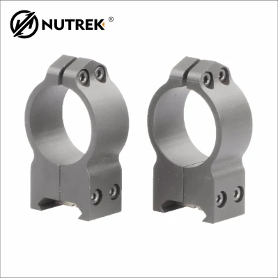 Anello di montaggio per cannocchiale in acciaio Nutrek da 30 mm di diametro