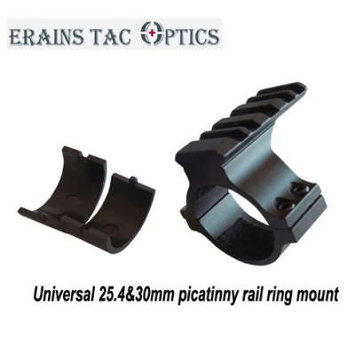 Attacco per anello per cannocchiale Picatinny Weaver standard tattico da 25,4 e 30 mm