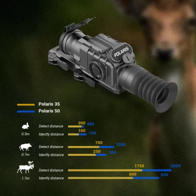 2021 Nuovo cannocchiale da puntamento termico a infrarossi per visione notturna più venduto con obiettivo da 35 mm e obiettivo da 50 mm per la caccia OEM ODM disponibile